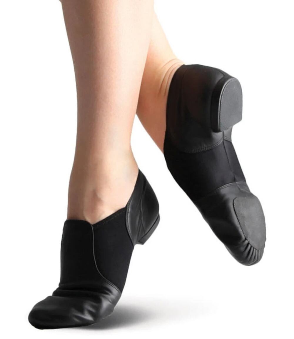 Capezio Black Split-Sole Jazz Shoes for Kids